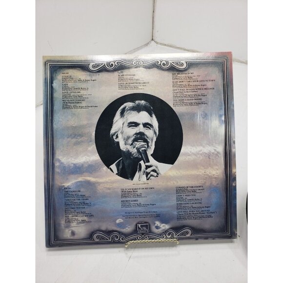 Lot of 2 Kenny Rogers 20 Twenty Greatest Hits & Daytime Friends Vinyl Records - Picture 4 of 4